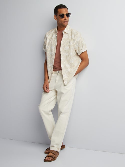 Camisa de manga curta com motivo - Kiabi