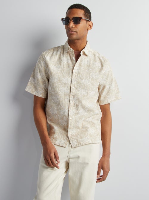 Camisa de manga curta com motivo - Kiabi