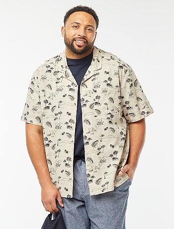 Camisa de manga curta com motivo
