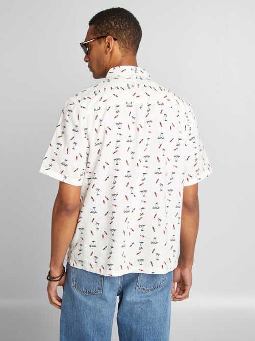 Camisa de manga curta com motivo - Kiabi