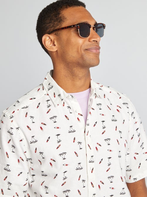 Camisa de manga curta com motivo - Kiabi