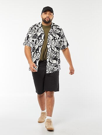 Camisa de manga curta com motivo