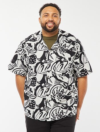 Camisa de manga curta com motivo