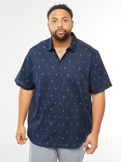 Camisa de manga curta com motivo estampado - Kiabi