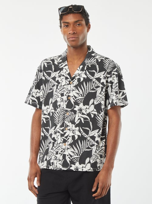 Camisa de manga curta com motivo - Kiabi