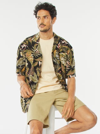 Camisa de manga curta com motivo
