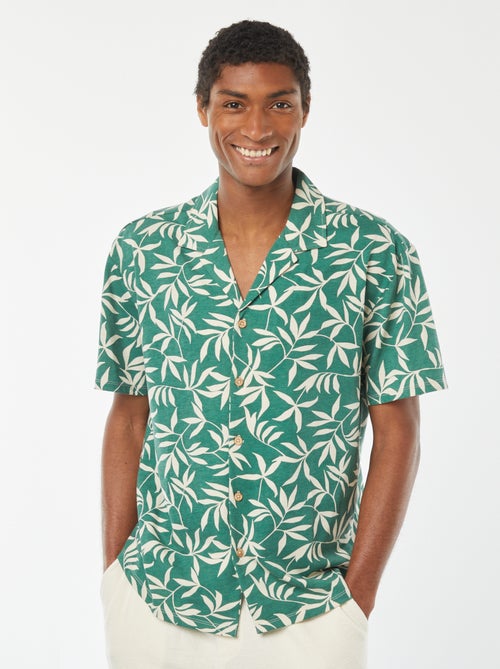 Camisa de manga curta com motivo - Kiabi