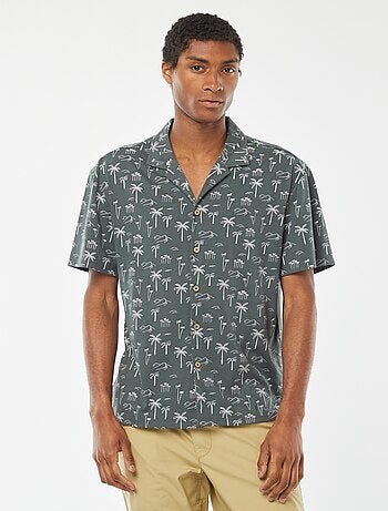 Camisa de manga curta com motivo