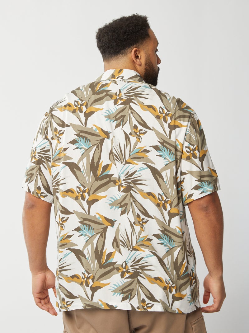 Camisa de manga curta com motivo VERDE - Kiabi