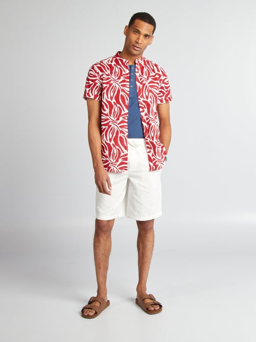 Camisa de manga curta com motivo - Kiabi
