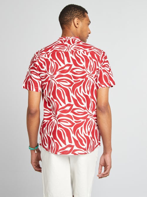 Camisa de manga curta com motivo - Kiabi