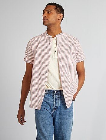 Camisa de manga curta com motivo