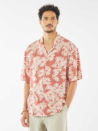 Camisa de manga curta com motivo