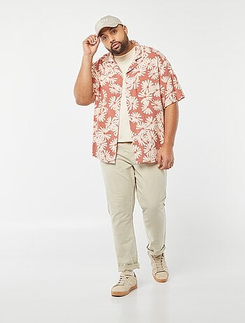 Camisa de manga curta com motivo