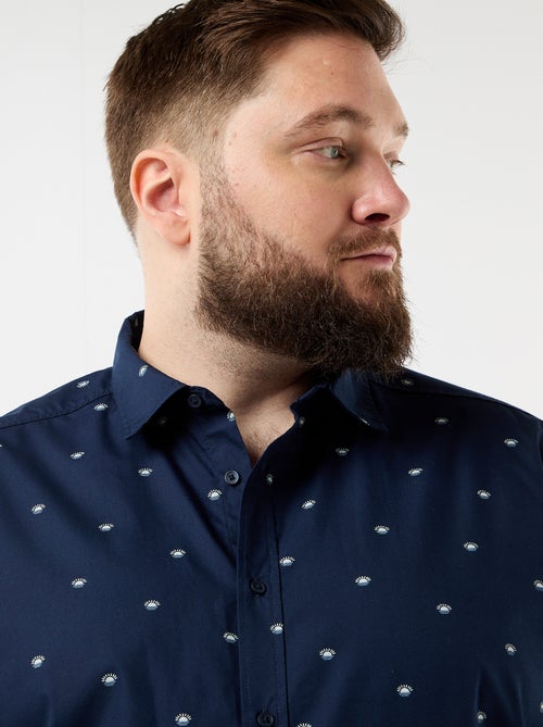 Camisa de manga curta com padrão - Kiabi