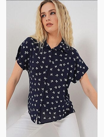 Camisa de manga curta com padrão bdart