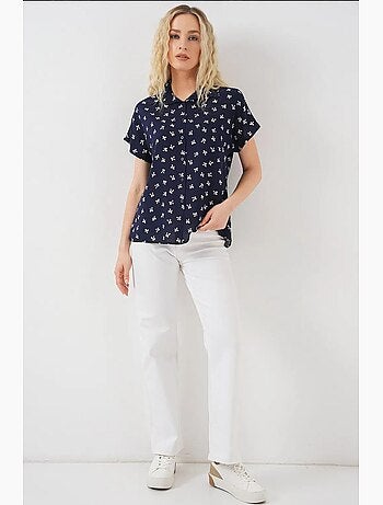Camisa de manga curta com padrão bdart