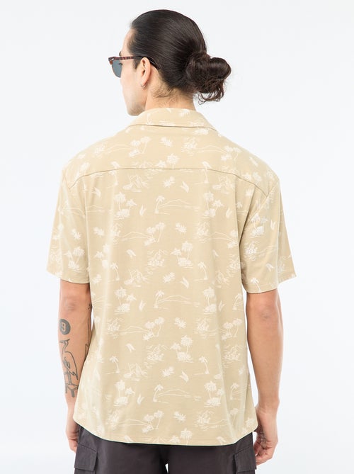 Camisa de manga curta com padrão - Kiabi
