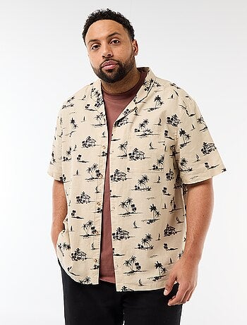 Camisa de manga curta com padrão