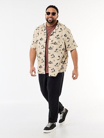 Camisa de manga curta com padrão