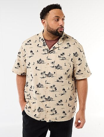 Camisa de manga curta com padrão