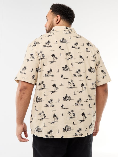 Camisa de manga curta com padrão - Kiabi