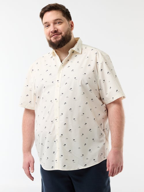 Camisa de manga curta com padrão - Kiabi
