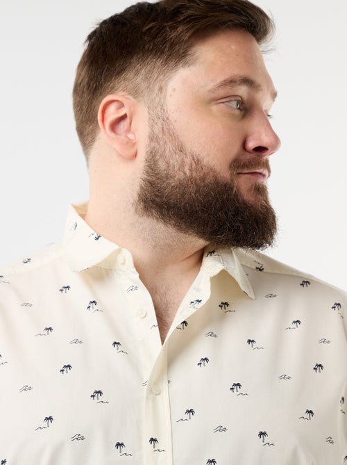 Camisa de manga curta com padrão - Kiabi