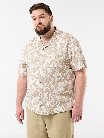 Camisa de manga curta com padrão