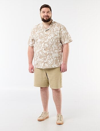 Camisa de manga curta com padrão