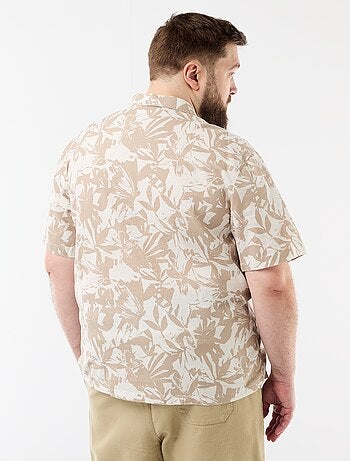 Camisa de manga curta com padrão