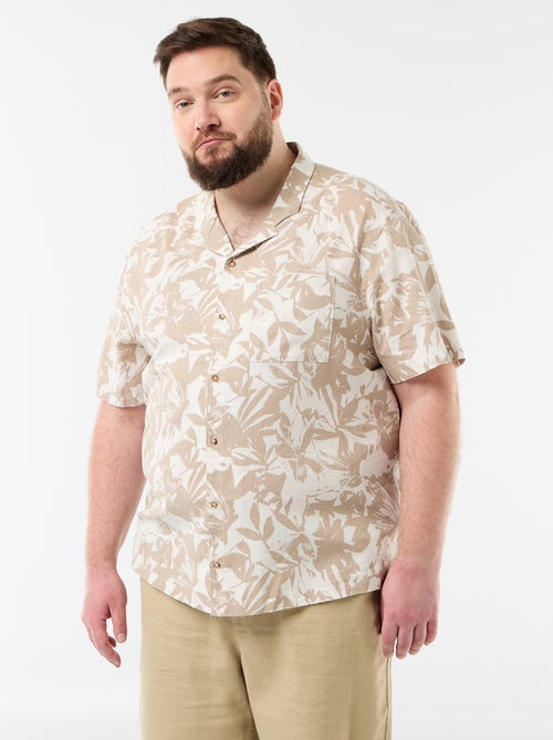 Camisa de manga curta com padrão - Kiabi