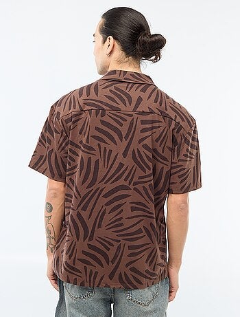 Camisa de manga curta com padrão