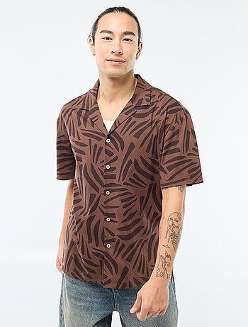 Camisa de manga curta com padrão