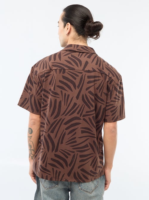 Camisa de manga curta com padrão - Kiabi