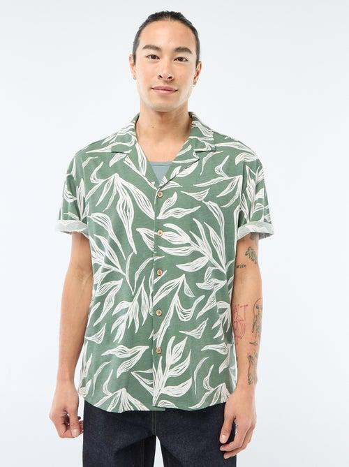 Camisa de manga curta com padrão - Kiabi