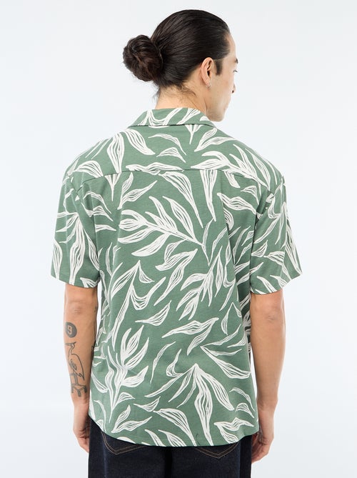 Camisa de manga curta com padrão - Kiabi