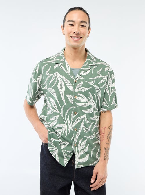 Camisa de manga curta com padrão - Kiabi
