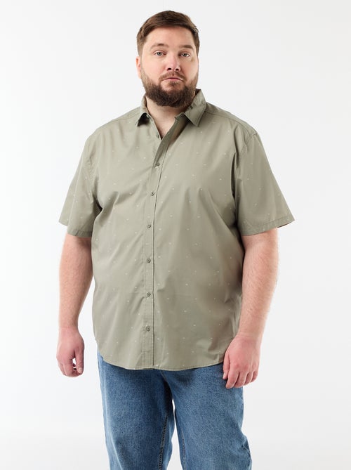 Camisa de manga curta com padrão - Kiabi