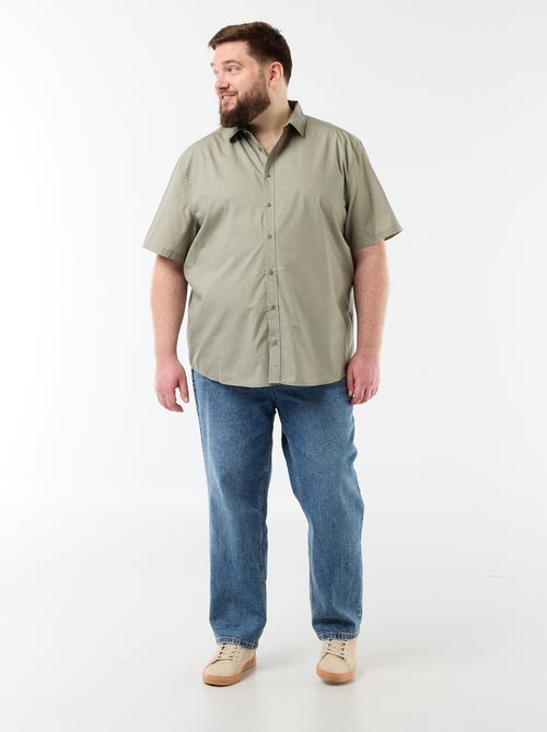 Camisa de manga curta com padrão - Kiabi