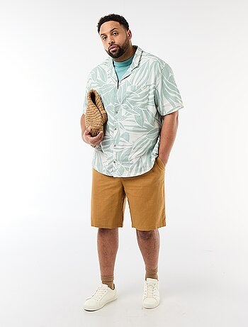 Camisa de manga curta com padrão