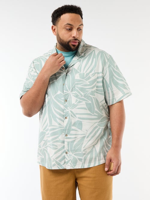 Camisa de manga curta com padrão - Kiabi