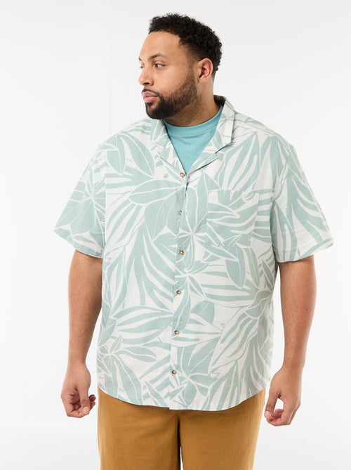 Camisa de manga curta com padrão - Kiabi