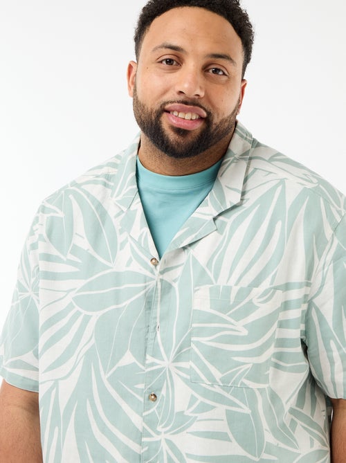 Camisa de manga curta com padrão - Kiabi