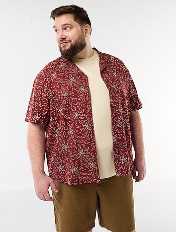 Camisa de manga curta com padrão