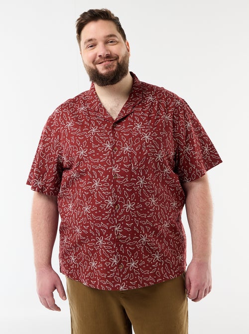 Camisa de manga curta com padrão - Kiabi