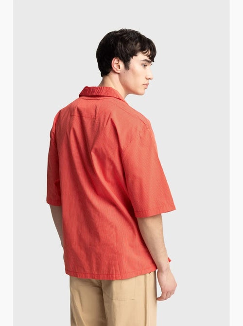 Camisa de manga curta com riscas finas giesto - Kiabi