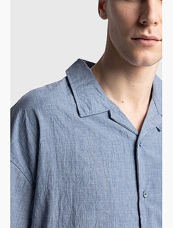 Camisa de manga curta de corte descontraído para homem giesto
