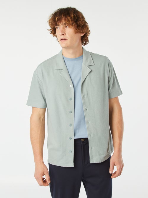 Camisa de manga curta e colarinho de polo - Kiabi