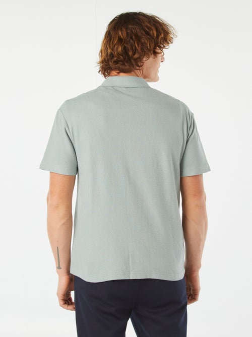 Camisa de manga curta e colarinho de polo - Kiabi